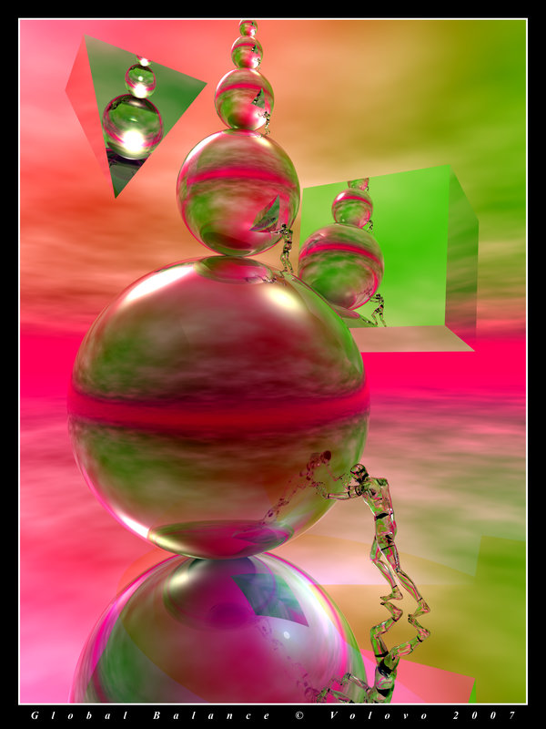 Volovo's "Global Balance". Digital art.