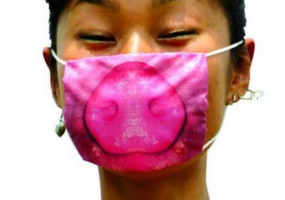 Swine flu pig mask.