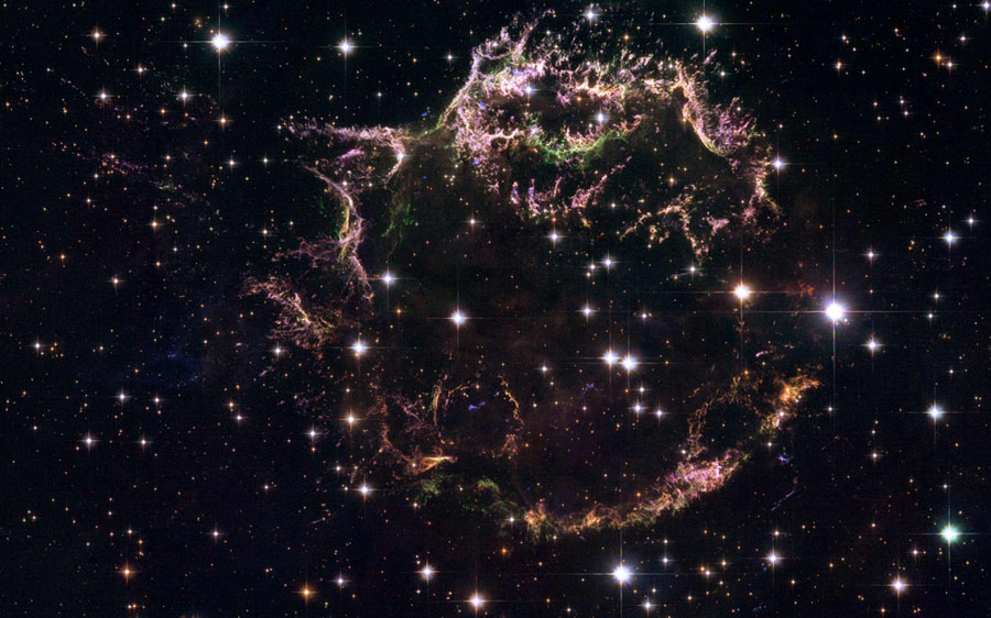 Cassiopeia A : Supernova explosion galaxy.