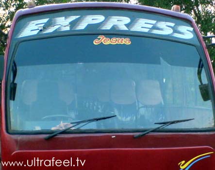 Express Jesus bus in India.