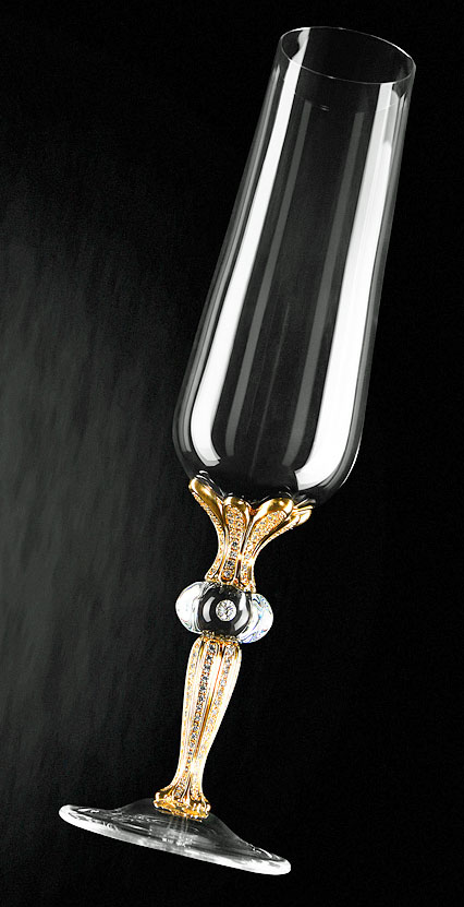 Champagne glass with diamond by Imperial.