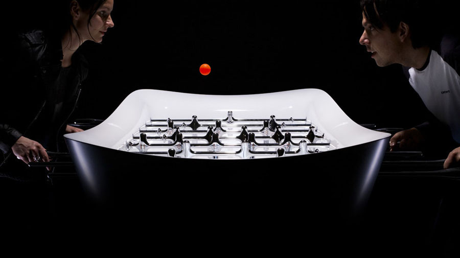 Table football by GRO design and TIM model makers.