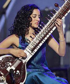 Anoushka Shankar plays the sitar.