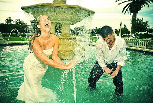 Wedding in a Fountain (c) Rich Johnson