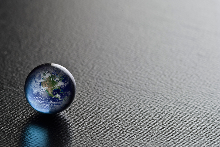 Planet earth in a glass-sphere. Planet erde in einer glaskugel. (Sxc.hu)